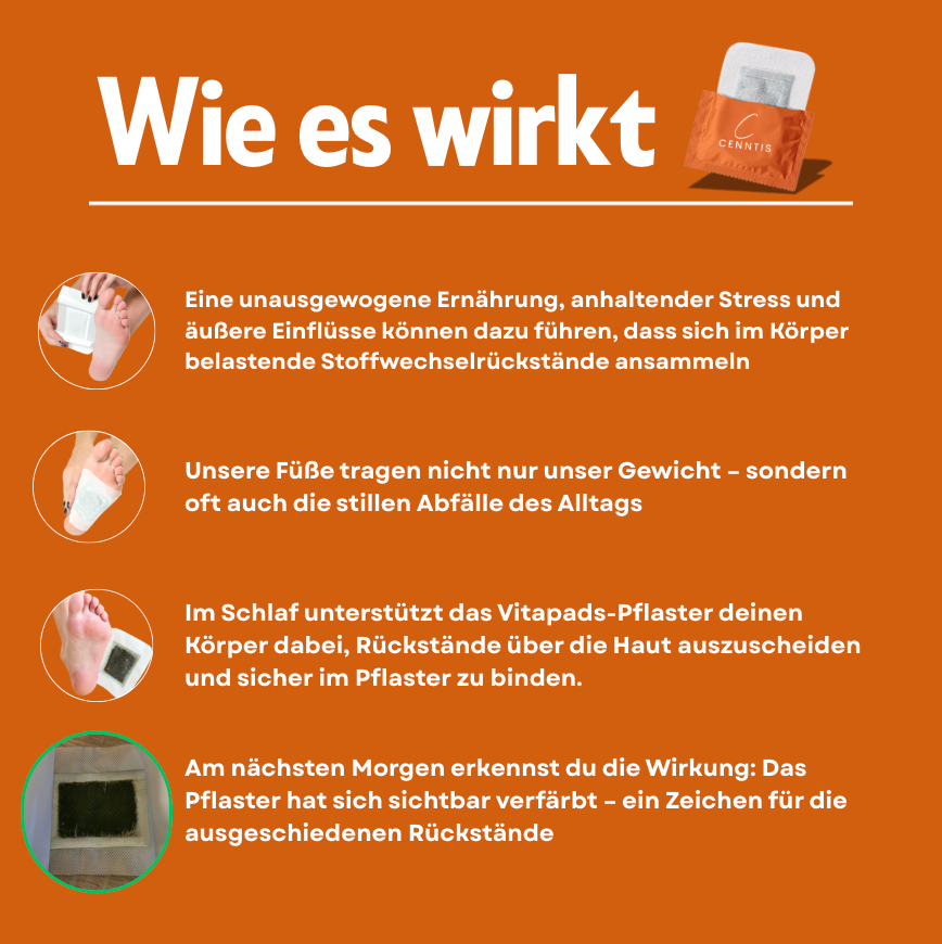 VitaPads- Entgiftung über Nacht